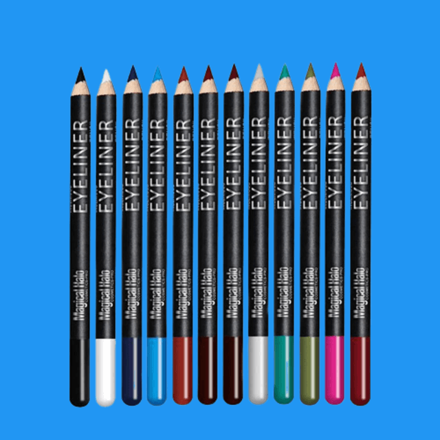 Various pencil type eyeliners
